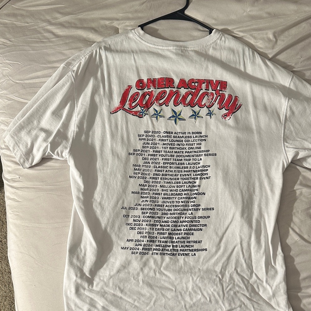 Oner Active Tour Graphic Washed T-Shirt Oversized Medium